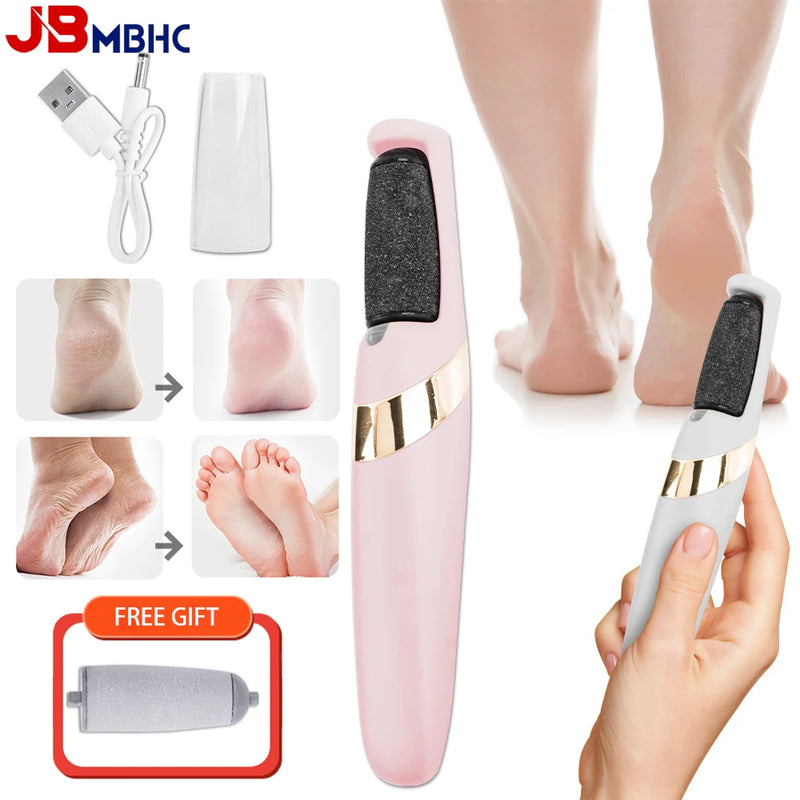 USB Electric Foot File: Ultimate Pedicure Tool for Effortless Callus Removal and Smooth, Soft Feet!